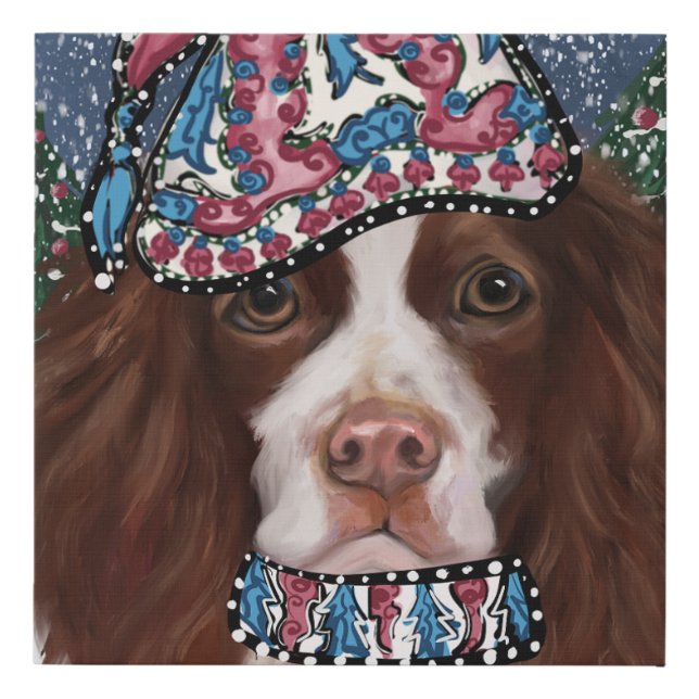 ENGLISH SPRINGER SPANIEL      FAUX CANVAS PRINT (Front)