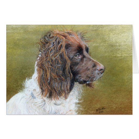 English Springer Spaniel, fine art Cards (Front Horizontal)