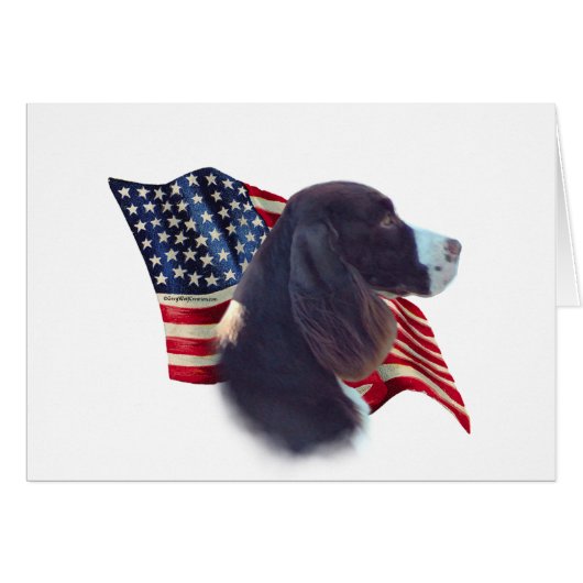 English Springer Spaniel Flag Cards (Front Horizontal)