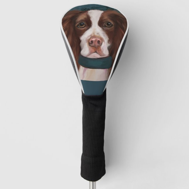 English Springer Spaniel       Golf Head Cover (Front)