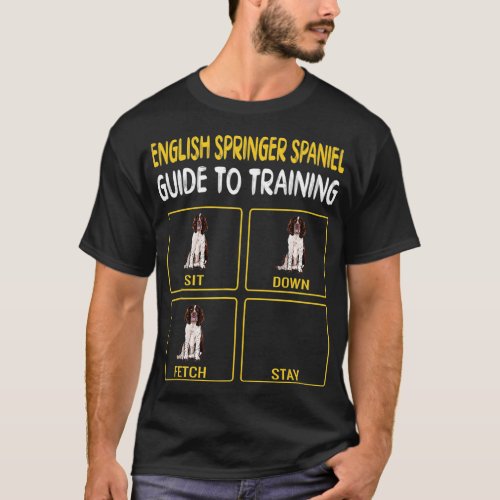 English Springer Spaniel Guide To Training Dog Obe T_Shirt