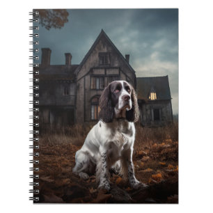 English Springer Spaniel Halloween Scary Notebook