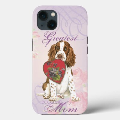 English Springer Spaniel Heart Mom iPhone 13 Case
