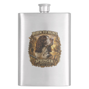 English Springer Spaniel Hunting Dog Flask