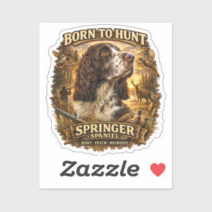 English Springer Spaniel Hunting Dog Sticker