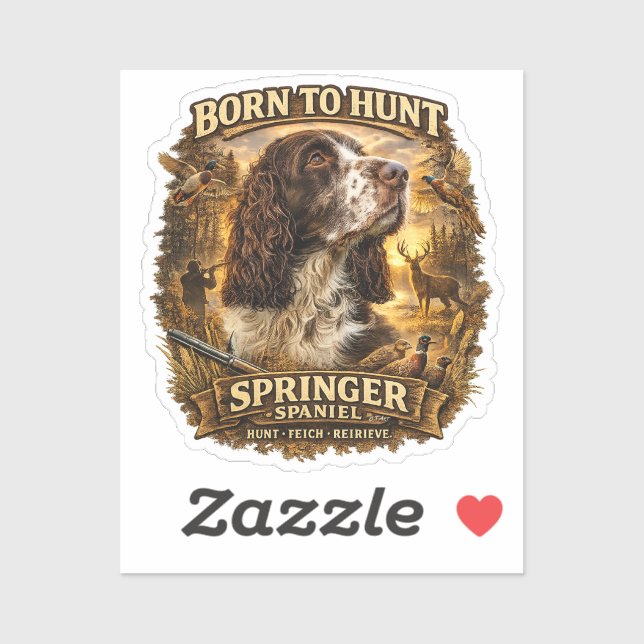 English Springer Spaniel Hunting Dog Sticker (Sheet)