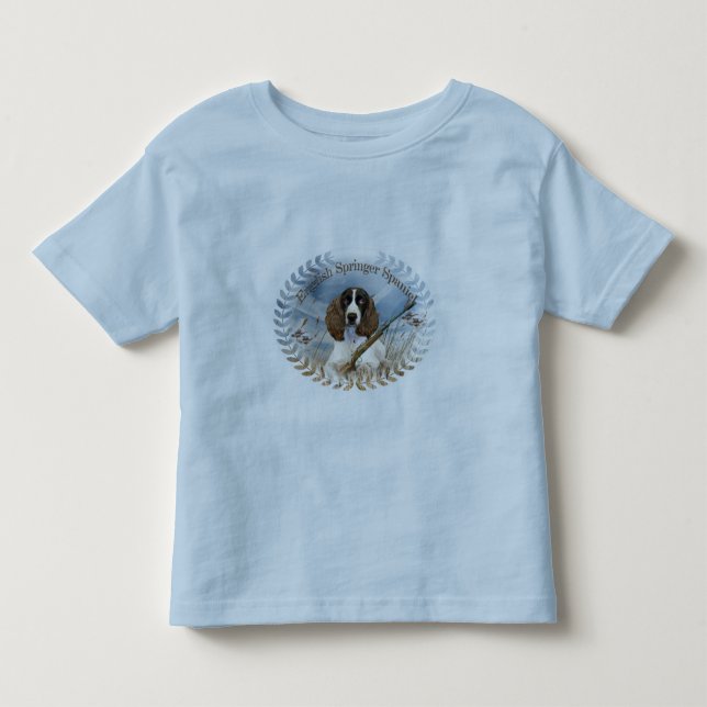English Springer Spaniel Hunts Apparel Toddler T-shirt (Front)