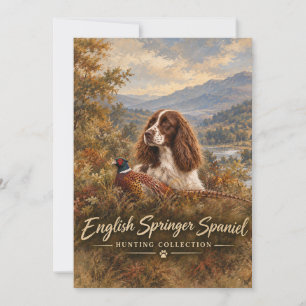 English Springer Spaniel Invitation