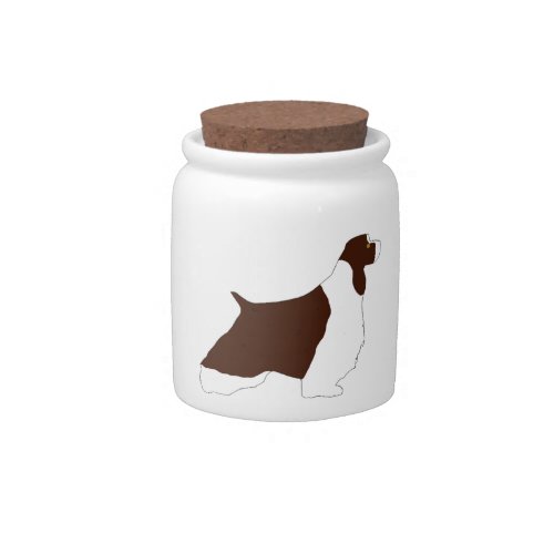 English Springer Spaniel liver white tan silo Candy Jar