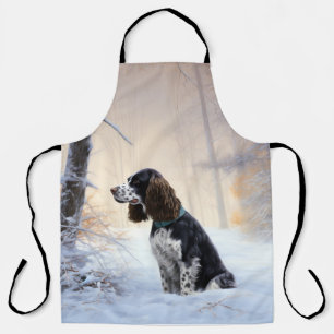 English Springer Spaniel Let It Snow Christmas Apron