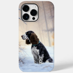 English Springer Spaniel Let It Snow Christmas Case-Mate iPhone 14 Pro Max Case