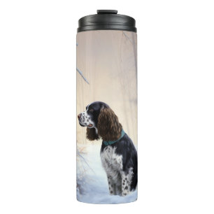 English Springer Spaniel Let It Snow Christmas Thermal Tumbler