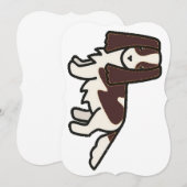 english springer spaniel liver and white cartoon c (Front/Back)