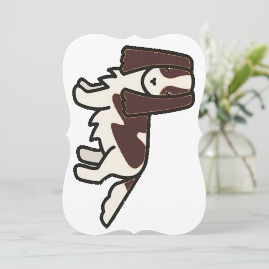 english springer spaniel liver and white cartoon c (Standing Front)