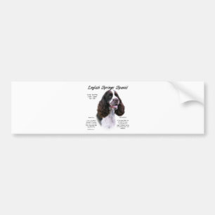 English Springer Spaniel (liver) History Design Bumper Sticker
