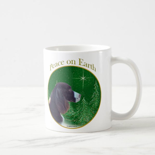 English Springer Spaniel (liver) Peace Coffee Mug (Right)