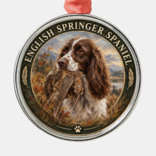 English Springer Spaniel Metal Ornament
