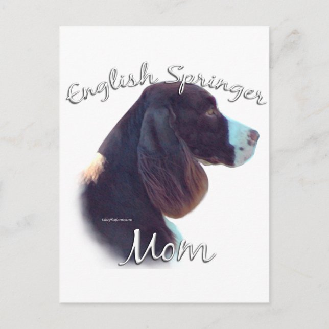 English Springer Spaniel Mom 2 Postcard (Front)
