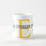 English Springer Spaniel Monogram Design Coffee Mug