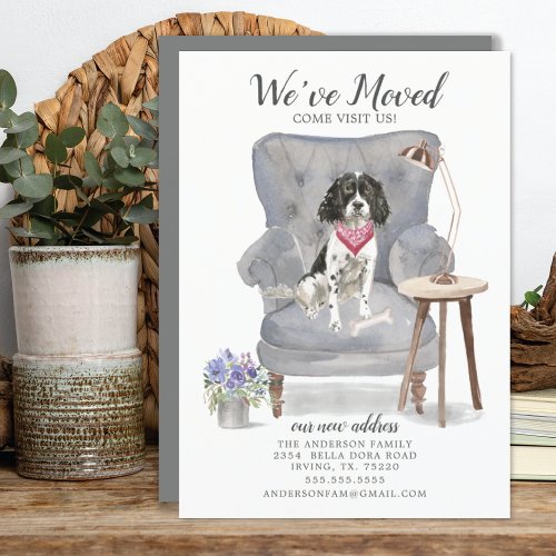 English Springer Spaniel Moving Announcement