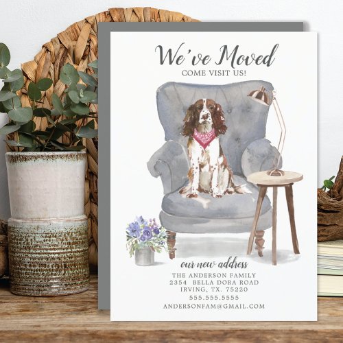 English Springer Spaniel Moving Announcement