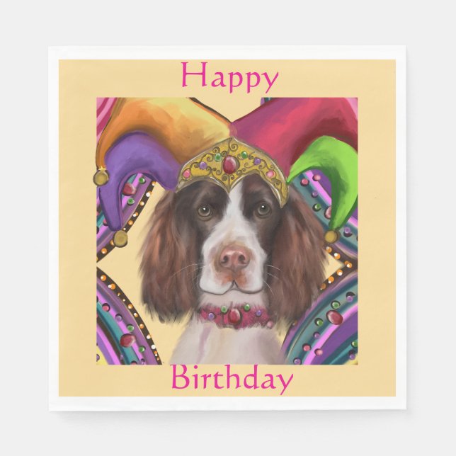 ENGLISH SPRINGER SPANIEL  NAPKINS (Front)