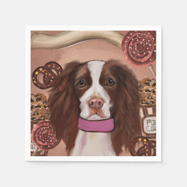 English Springer Spaniel    Napkins (Front)