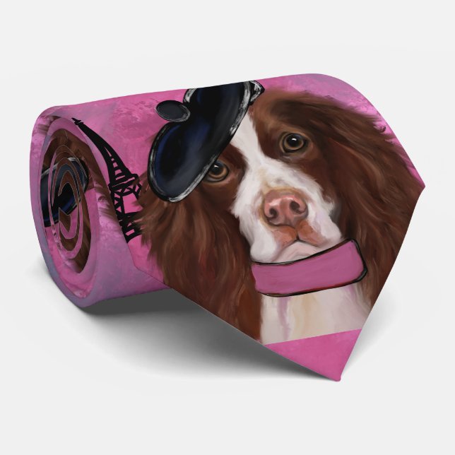 English Springer Spaniel        Neck Tie (Rolled)