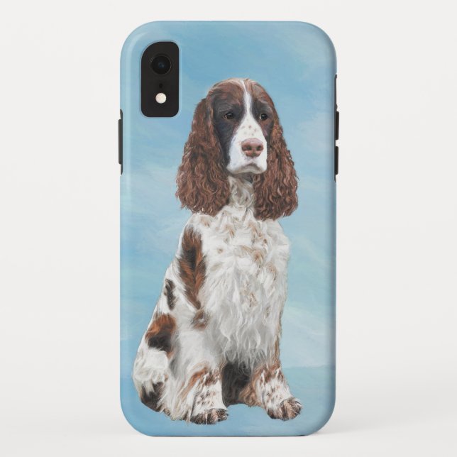 English Springer Spaniel Painting Original Dog Art Case-Mate iPhone Case (Back)