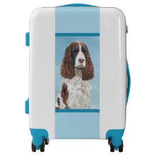 English Springer Spaniel Painting Original Dog Art Luggage