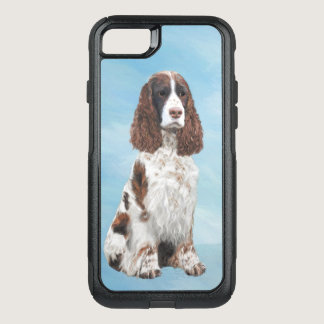 English Springer Spaniel Painting Original Dog Art OtterBox Commuter iPhone SE/8/7 Case
