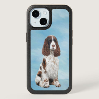 English Springer Spaniel Painting Original Dog Art iPhone 15 Case