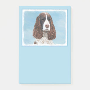 English Springer Spaniel Painting Original Dog Art Post-it Notes