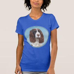 English Springer Spaniel Painting Original Dog Art T-Shirt