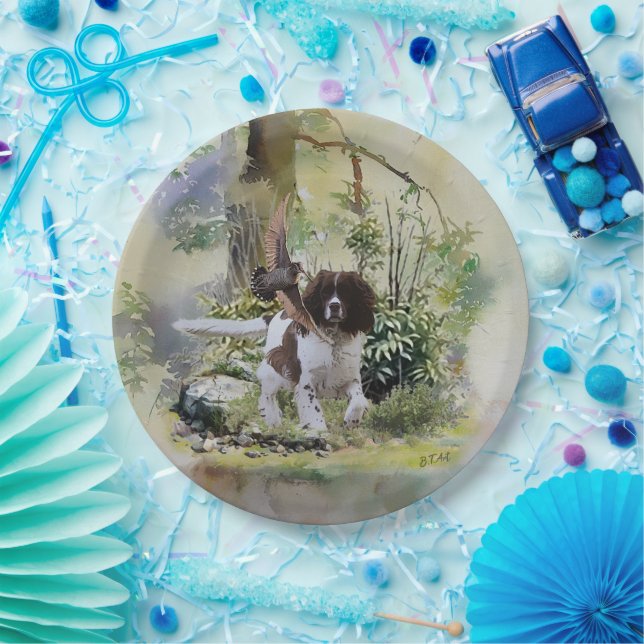  English Springer Spaniel  Paper Plates (Party)