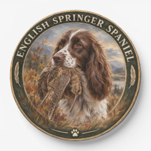 English Springer Spaniel  Paper Plates