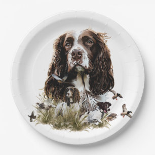 English Springer Spaniel Paper Plates
