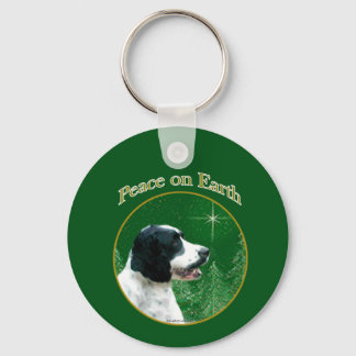 English Springer Spaniel Peace Keychain