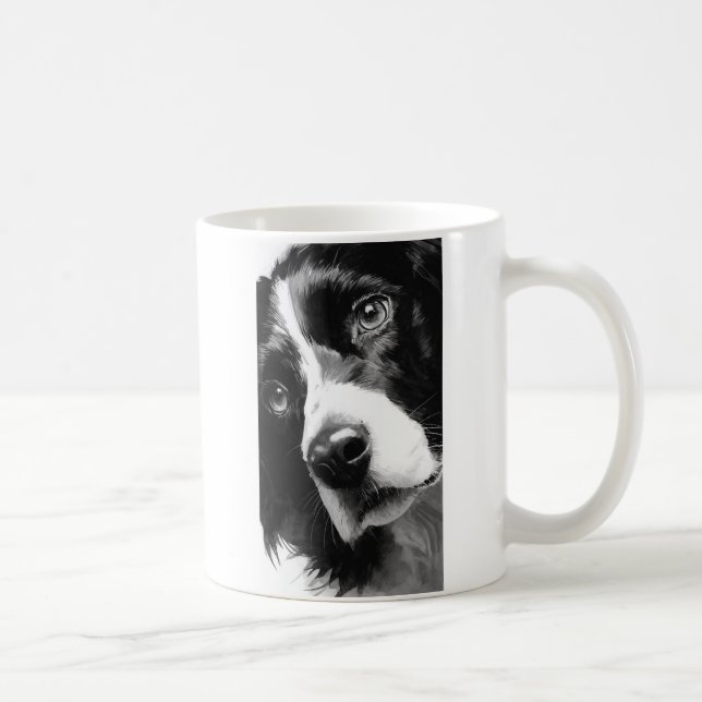 English springer spaniel portrait  coffee mug (Right)