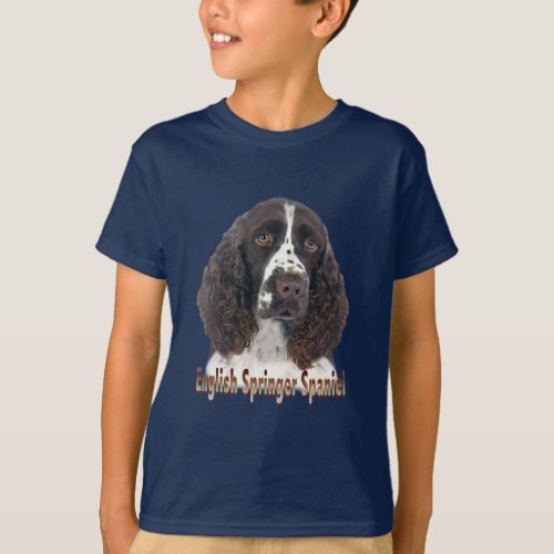 English Springer Spaniel Portrait T_Shirt