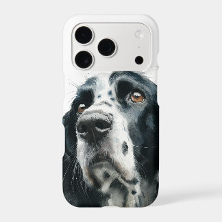 English springer spaniel portrait with ticking iPhone 17 pro case