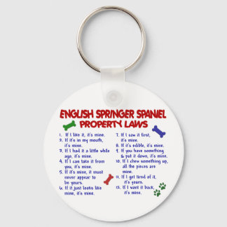 ENGLISH SPRINGER SPANIEL Property Laws 2 Keychain