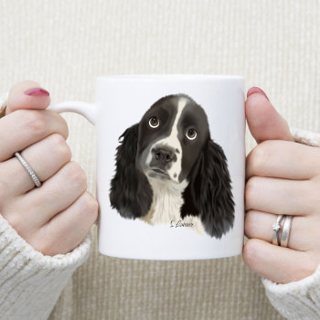 English Springer Spaniel Puppy Coffee Mug by PaintedDreamsDesigns at Zazzle