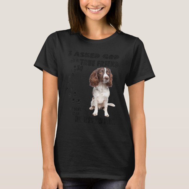 English Springer Spaniel Quote Mom Dad Print, Hunt T-Shirt (Front)