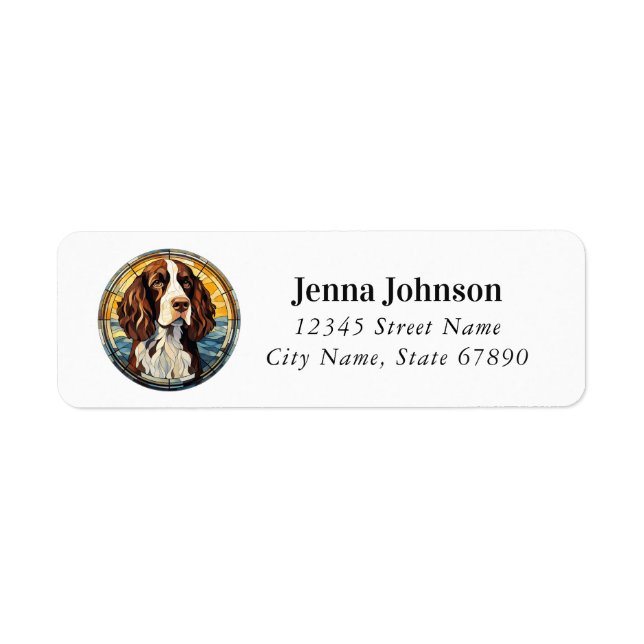English Springer Spaniel Return Address Labels (Front)