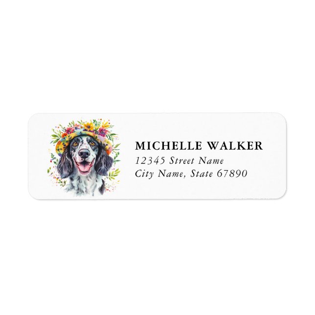 English Springer Spaniel Return Address Labels (Front)