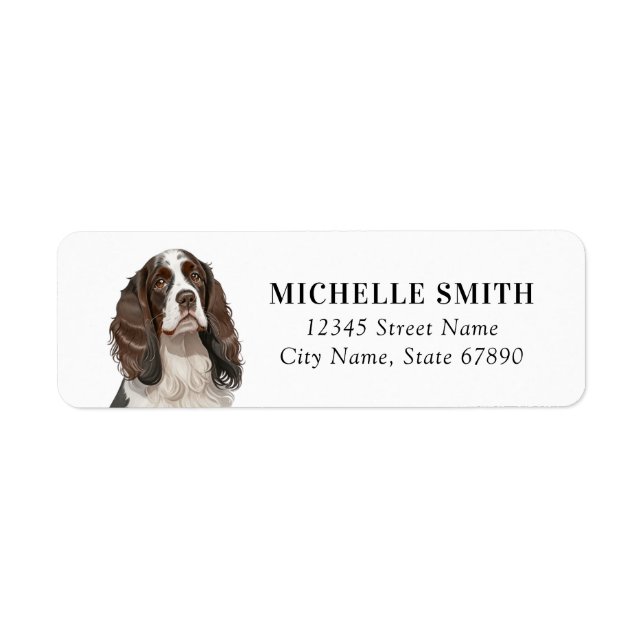 English Springer Spaniel Return Address Labels (Front)