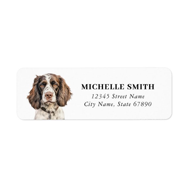 English Springer Spaniel Return Address Labels (Front)