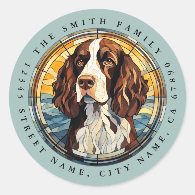English Springer Spaniel Round Stickers (Front)