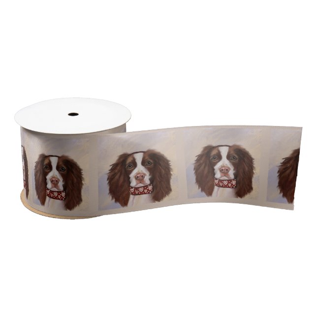 ENGLISH SPRINGER SPANIEL   SATIN RIBBON (Spool)